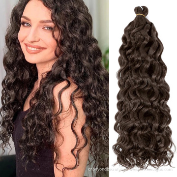 Ocean Wave Crochet Braid Hair Hawaii Curl Hairstyle Natural Synthetic Braiding Hair